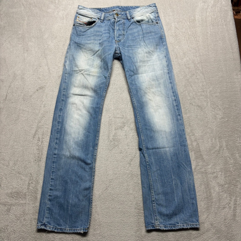 Diesel Larkee Regular Straight Leg Jeans Wash 0827F Denim Mens 31x32 Light Wash